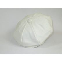 Mens Fashion Classic Flannel Wool Apple Cap Hat by Bruno Capelo ME910 Ivory image 3