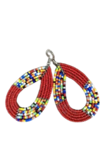 African Maasai Beaded Ethnic Tribal Earrings - Handmade in Kenya 32 - £7.89 GBP