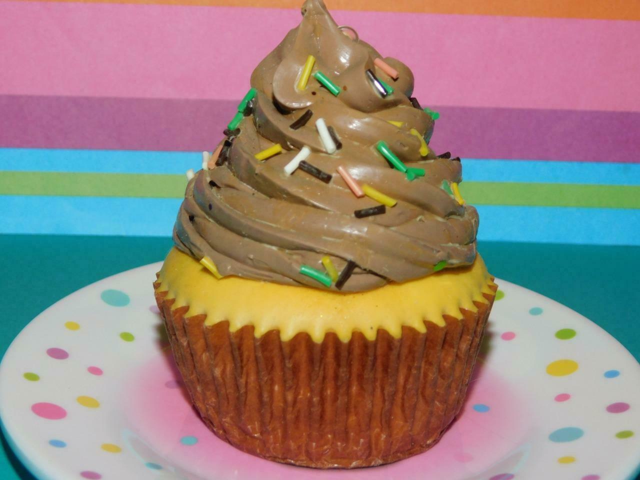 Primary image for REALISTIC Faux Cupcake Dessert Kurt Adler Chocolate Sprkle Play Food Stage Prop