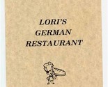Lori&#39;s German Restaurant Menu Lansing Kansas - $17.82