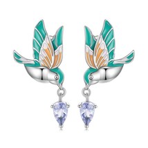 5 sterling silverkingfisher stud earrings for women wedding fashion anniversary jewelry thumb200