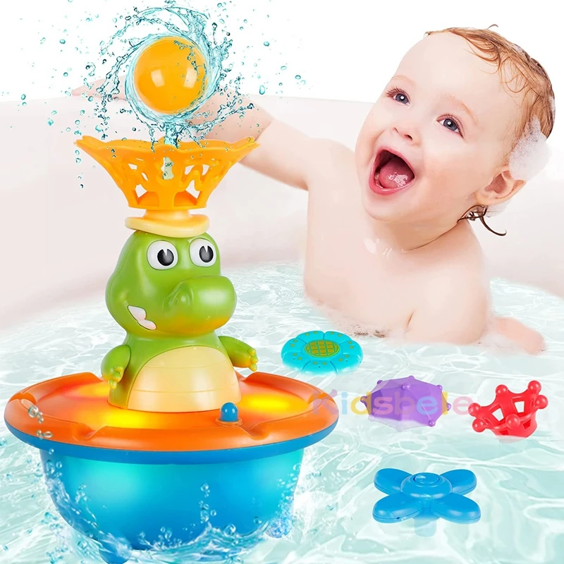 Fountain Crocodile Baby Bath Toys For Toddlers 1-3 Spray Water Toy Sprin... - £9.57 GBP+