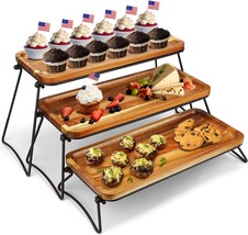 Eco-Friendly Food Platter Serving Tray - Cupcake Stand -, For Family Parties - £34.32 GBP