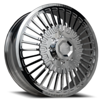 FORGED DUALLY HD06 WARHOG 24X8.25 8X210 146 154.3 Polished (Front) - $1,985.71 CAD