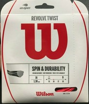 Wilson - WR830000216 - Revolve Twist Tennis Racquet String - Gauge 16 - Red - $15.95
