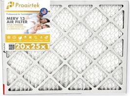 Proairtek AF20251M13SWH MERV13 20x25x1 Air Filter, Residential &amp; Commerc... - £11.98 GBP