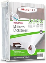 Guardmax Sleeper Sofa Mattress Protector - 100% Waterproof Zippered, 60”X72”X5” - £32.06 GBP