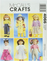 McCall&#39;s 4066 to make 6 different outfits for your 18&quot; Dolls - £3.92 GBP