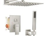 Shower System, Bathroom 12 Inches Rain Head With Handheld Combo Set, Wal... - $293.99