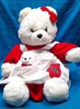 Mama Jingle Bear w/ Cub Plush Vintage Made for Broadway 23&quot; - £11.70 GBP