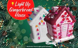 Light Up Holiday Christmas Gingerbread House - Night Light Gingerbread H... - $55.00