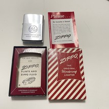 Vintage Zippo Lighter 1961 In Box w/ Insert Unused General Electric Tamp... - $238.93