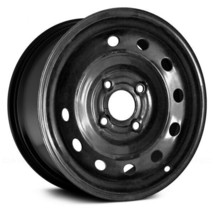Wheel For 07-09 Kia Spectra 15x6 Steel 10 Slot 4-114.3mm Painted Black Offset 43 - £121.51 GBP