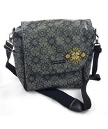 Petunia Pickle Bottom Glazed Boxy Backpack Diaper Bag Dark Gray Yellow - £31.51 GBP