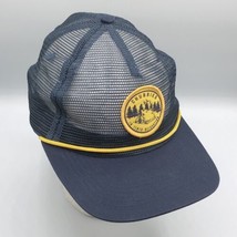 Chubbies In Tents Relaxation Blue Mesh Snapback Circle Patch Hat Adjusta... - $39.59