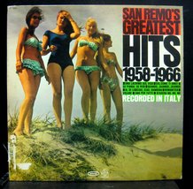 SAN Remo&#39;s Greatest Hits 1958-1966 Recorded in Italy. LP [Vinyl] various - £15.37 GBP