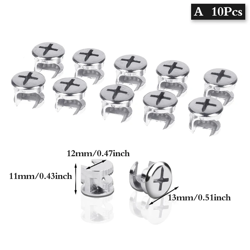 10pcs Thickening In One Connector Eccentric Wheel / Hardware / Connector... - £28.79 GBP