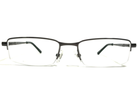 Robert Mitchel Eyeglasses Frames RM907 GM Gray Rectangular Half Rim 52-18-145 - £40.93 GBP