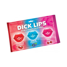 Dick Lips Gummy Cock Rings 3Pk - $7.60