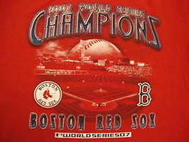 MLB Boston Red Sox Baseball 2007 World Series champions T Shirt size YOU... - £12.43 GBP