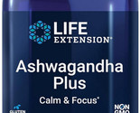 ASHWAGANDHA PLUS CALM and FOCUS STRESS EXTRACT 60 Capsule LIFE EXTENSION - £18.08 GBP