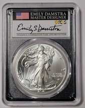 2021 America Silver Eagle Type 2 PCGS MS70 First Day of Issue Damstra Si... - £311.09 GBP