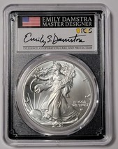 2021 America Silver Eagle Type 2 PCGS MS70 First Day of Issue Damstra Si... - £317.31 GBP