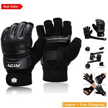 Large Half Mitts MMA Gloves - Ideal for Boxing &amp; Martial Arts Training - $30.64
