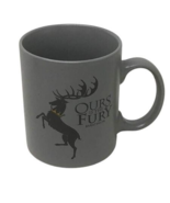 Game of Thrones Ours Is Fury Baratheon Sigil Coffee Mug Gray Grey HBO Ho... - $17.63 CAD