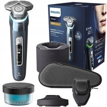 Philips S9982 Wet Dry Shaver SkinIQ Cleaning Pod GroomTribe app Pressure Guidanc - £478.70 GBP