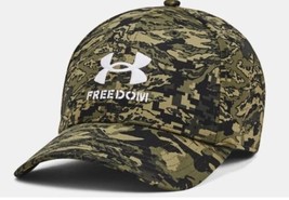 Under Armour UA Men&#39;s Freedom Blitzing Green Digital Camo Stretch Cap LG/XL - $24.30