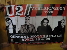 U2 Poster Vertiso 2005 Tour April 28 29 General Motors Place Vancouver C... - $3,491.86 MXN