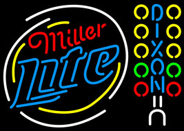 An item in the Collectibles category: Miller Lite NHRA Larry Dixon Drag Racer Neon Sign
