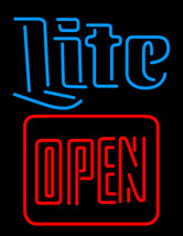 Miller Lite Red Open Neon Sign - £558.64 GBP
