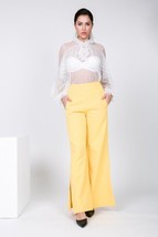 Side Slit Detail Wide Leg Pants - $32.50