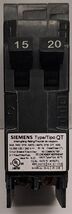 Siemens Q1520 15/20 15A 20A 120/240V Twin  Tandem Pole Breaker - €15,62 EUR