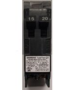 Siemens Q1520 15/20 15A 20A 120/240V Twin  Tandem Pole Breaker - $330.19 MXN