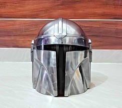Mandalorian Casco Con Liner E Cinturino Mento Giochi di Ruolo Costume Armor Helm - £56.09 GBP