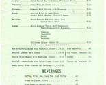 Western Racquet Club Dinner Menu Elm Grove Wisconsin 1970&#39;s - £19.43 GBP