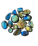 Mix Shape Labradorite Cabochon, 1000 Cts 31-35 Pcs Multi Fire Labradorit... - $44.99