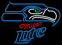 Miller Lite NFL Seattle Seahawks Neon Sign - £558.64 GBP