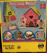 Faber-Castell Creativity For Kids Best Fairy Friend Paint Decorate Trinket Boxes - £15.38 GBP