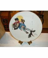 Norman Rockwell Gorham Fine China Plate FALL- (Season)  DISASTROUS DARING - $14.05 CAD