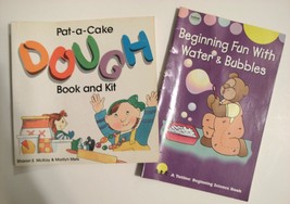 Pat a Cake Dough &amp; Beginning Fun With Water &amp; Bubbles 2 Paperback English Books - £2.46 GBP