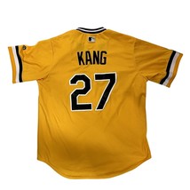 Pittsburgh Pirates Jung-Ho Kang 27 Size L Yellow Majestic Cool Base Jersey - $44.51