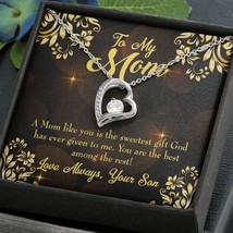 To mom son to mother forever necklace w message card express your love gifts 2 thumb200
