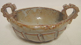 Studio Art Pottery Bowl Hand Built Industrial Look Signed OOAK - £27.23 GBP