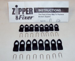 Zipper Fixer ~ 16 Replacement Tabs (8 Sm &amp; 8 Lg) For Backpacks, Jackets, Purses - £11.52 GBP