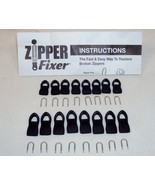Zipper Fixer ~ 16 Replacement Tabs (8 Sm &amp; 8 Lg) For Backpacks, Jackets,... - $20.07 CAD