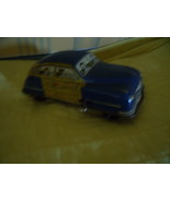 Blue Metal Wind Up Woody Family Station Wagon circa 1950&#39;s - £102.01 GBP